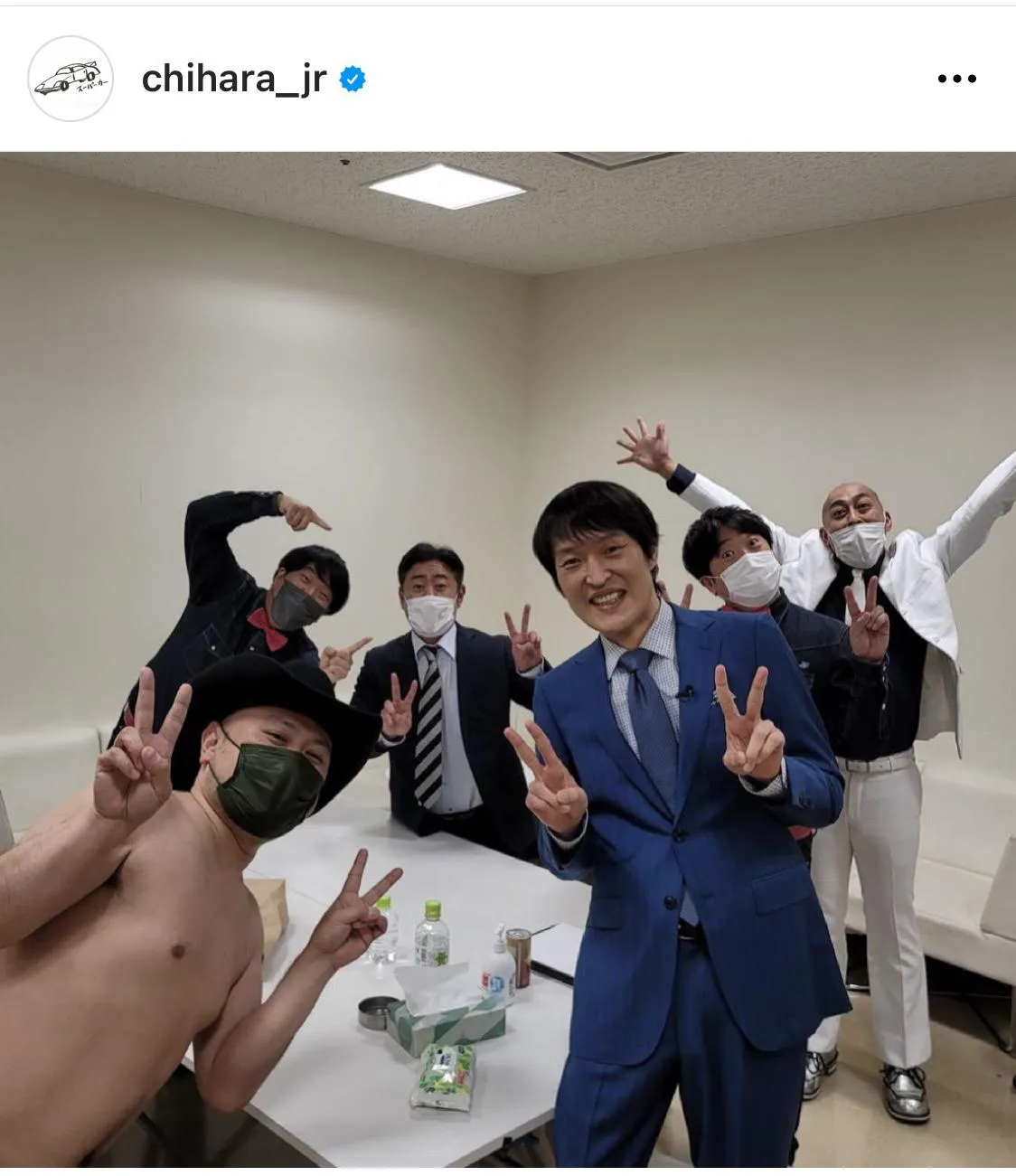 ※千原ジュニア公式Instagram(chihara_jr)のスクリーンショット