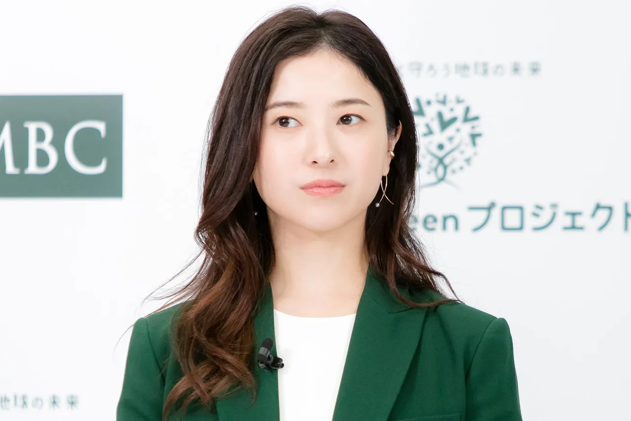 「SMBC Green プロジェクト発表会」に出席した吉高由里子