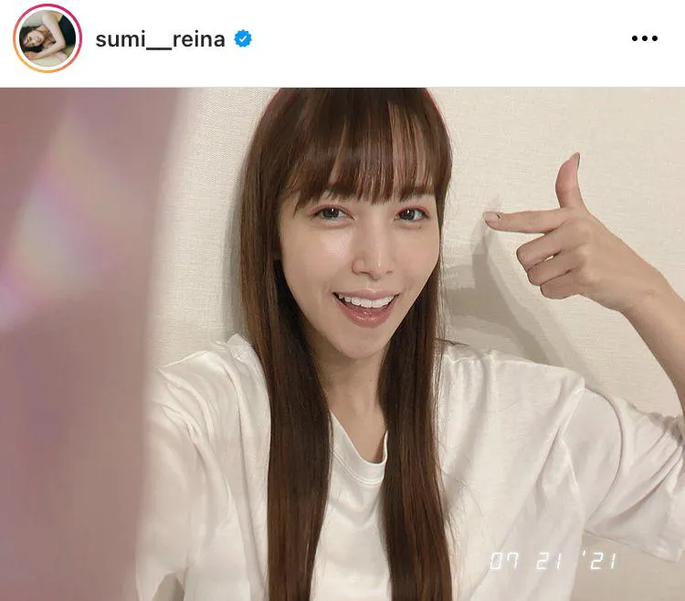 ※鷲見玲奈公式Instagram(sumi__reina)のスクリーンショット