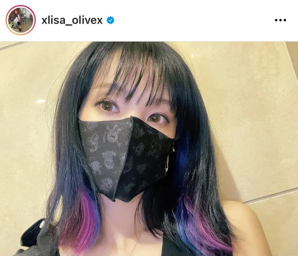 画像 Lisa 黒髪かと思いきや 万華鏡色 の新ヘアをファン絶賛 真似したい もう何しても可愛いんよ 7 15 Webザテレビジョン