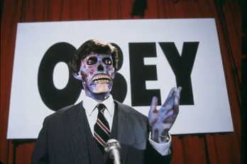 知らないうちに世界はエイリアンに支配されていた？　ジョン・カーペンターの傑作SF映画「ゼイリブ」がBS12にて放送