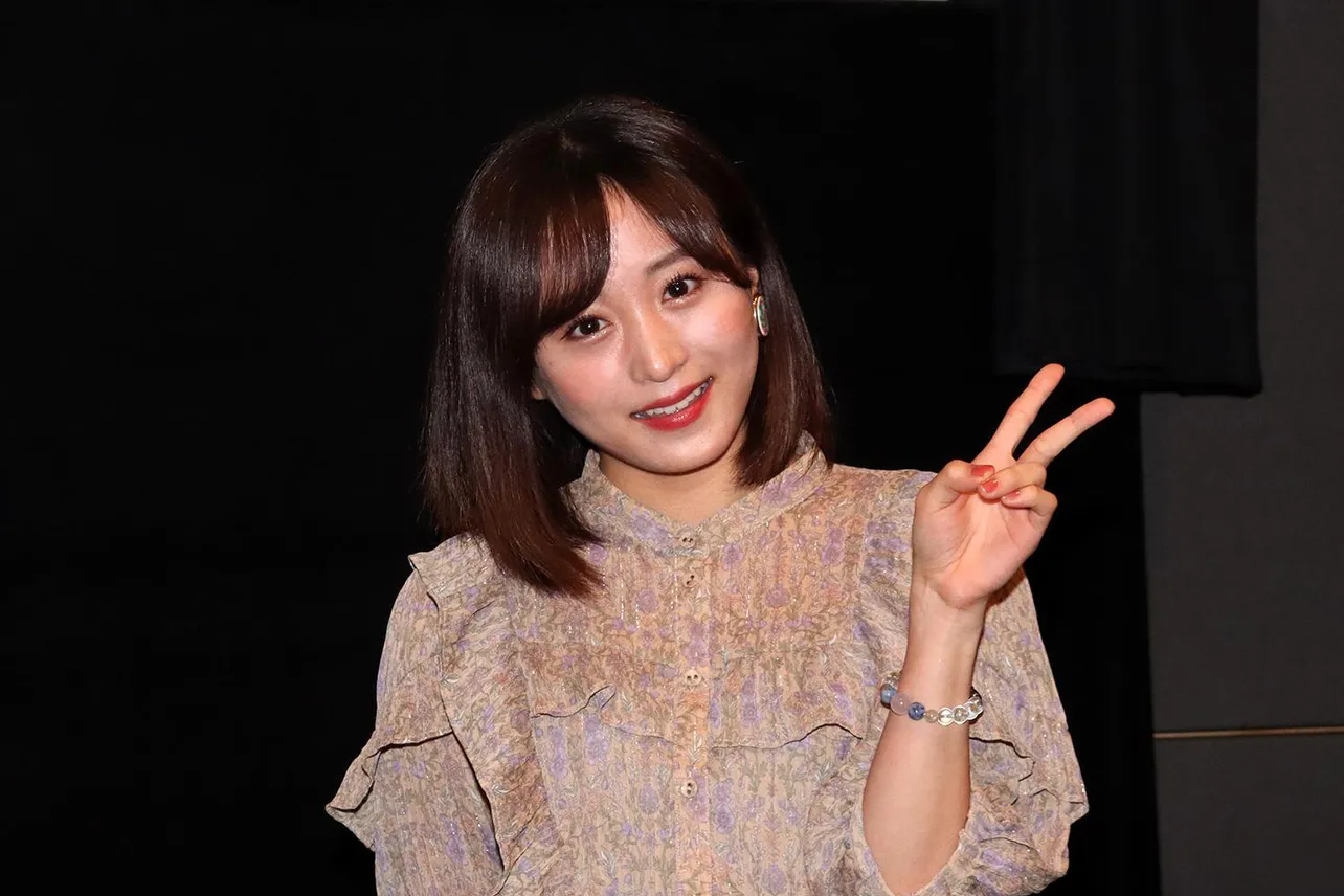 AKB48・坂口渚沙が映画「未成仏百物語 ～AKB48異界への灯火寺～」舞台あいさつに登壇