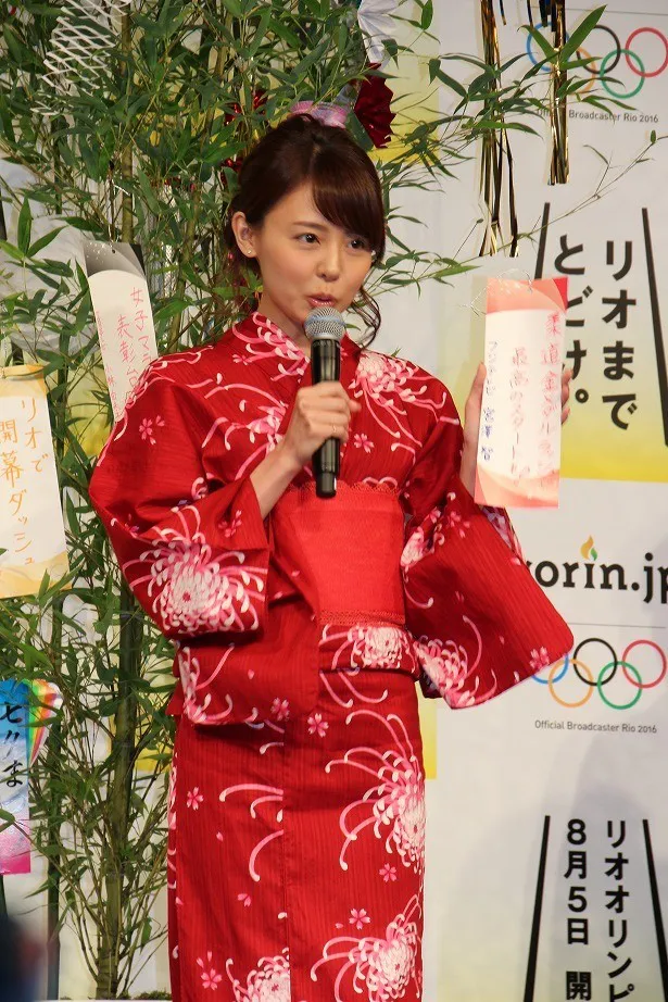 民放で最初に競技中継をするフジテレビの宮澤智アナ(フジテレビ)は「柔道金メダルラッシュで最高のスタートを!」