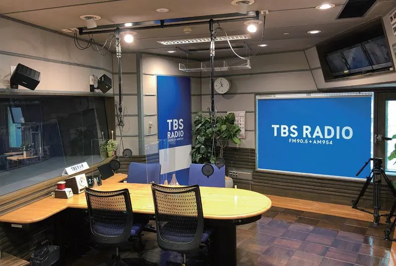 TBSラジオのスタジオ風景