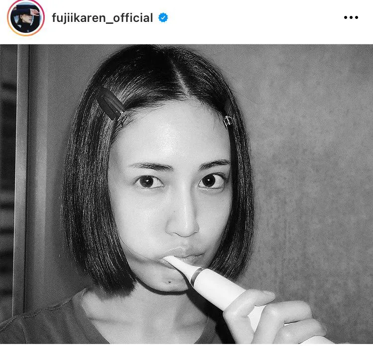 ※藤井夏恋公式Instagram(fujii.karen____official)のスクリーンショット