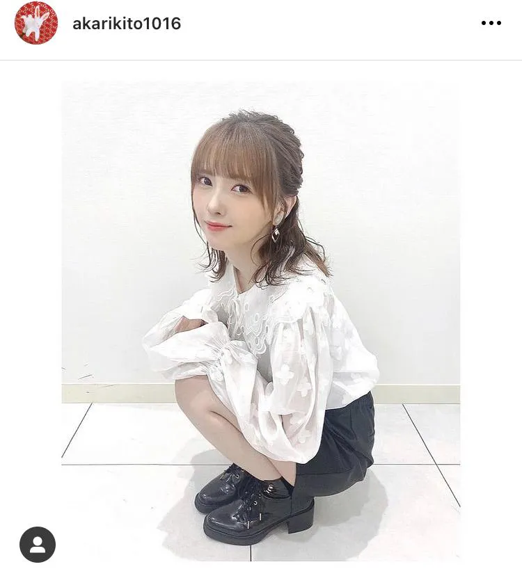 ※鬼頭明里オフィシャルInstagram(akarikito1016)のスクリーンショット