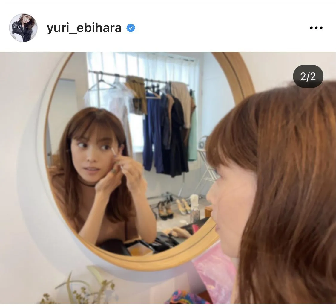 ※蛯原友里公式Instagram(yuri_ebihara)のスクリーンショット