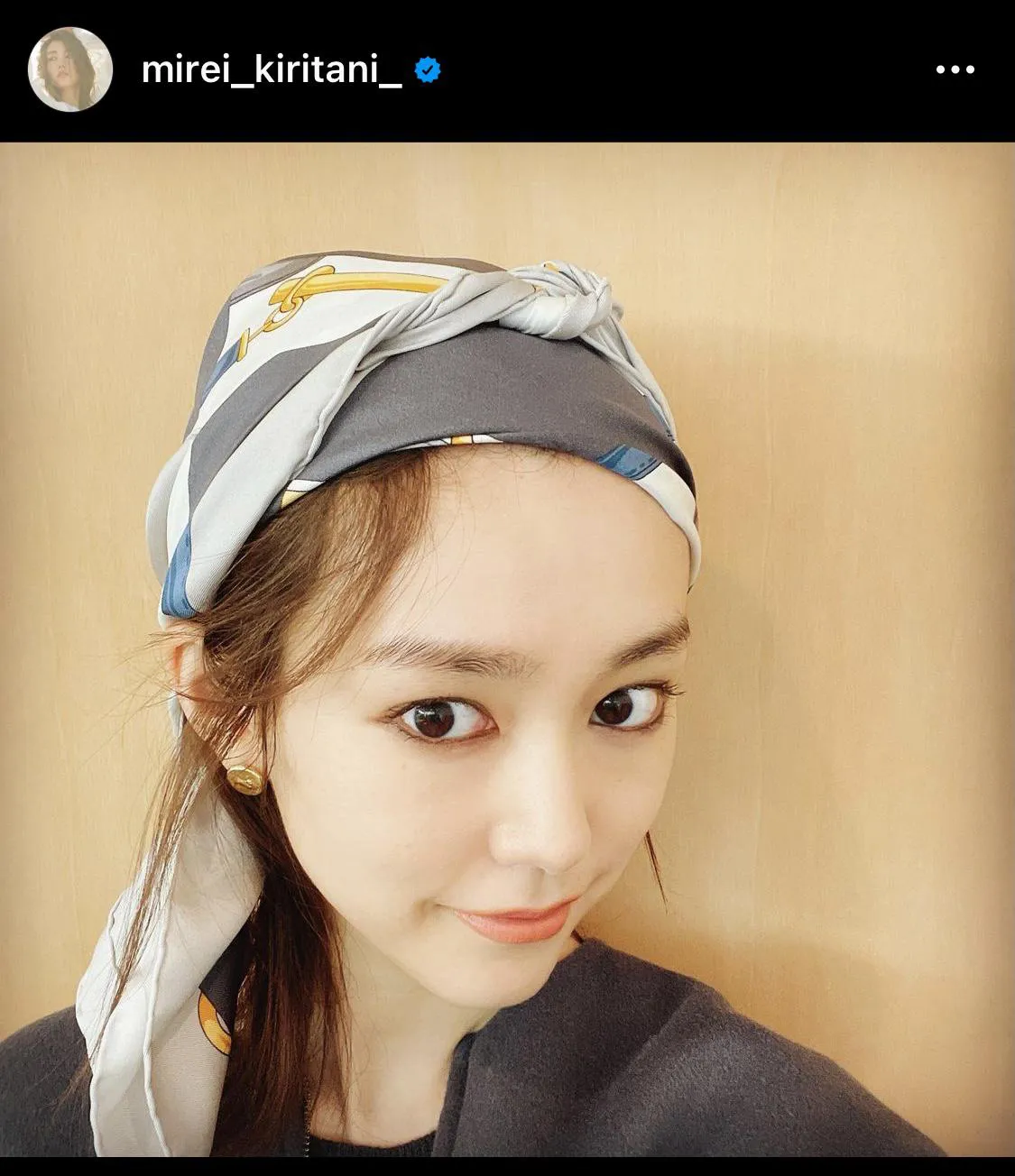 ※桐谷美玲オフィシャルInstagram(mirei_kiritani_)より