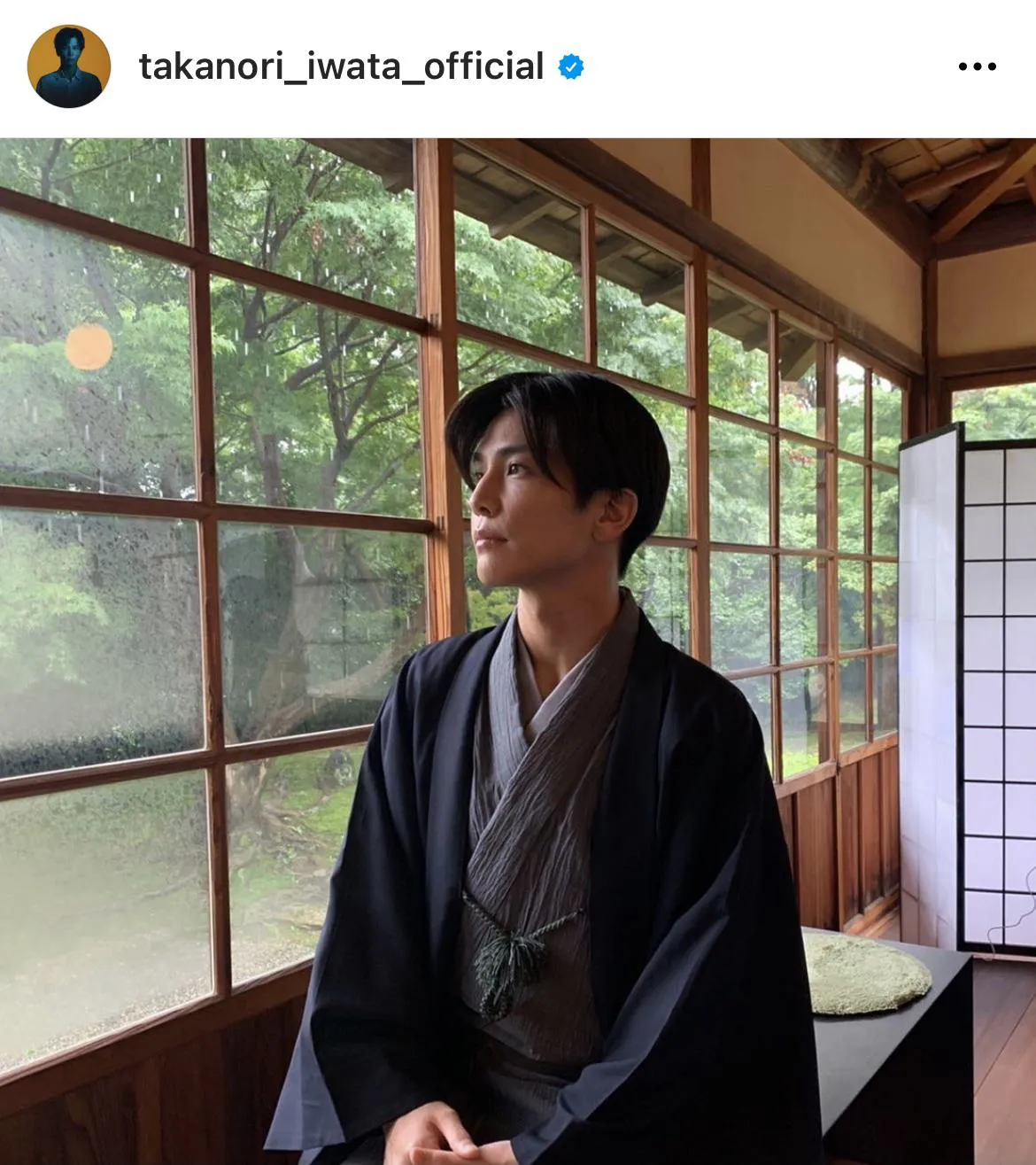 ※岩田剛典オフィシャルInstagram(takanori_iwata_official)より