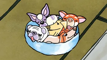 坂上忍の愛犬たちがイラスト化！イラストの再現度がわかる比較画像が到着！＜映画「リクはよわくない」＞