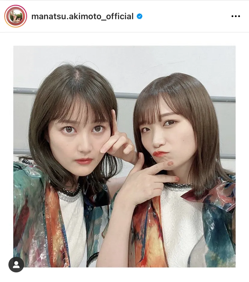 ※秋元真夏オフィシャルInstagram(manatsu.akimoto_official)より