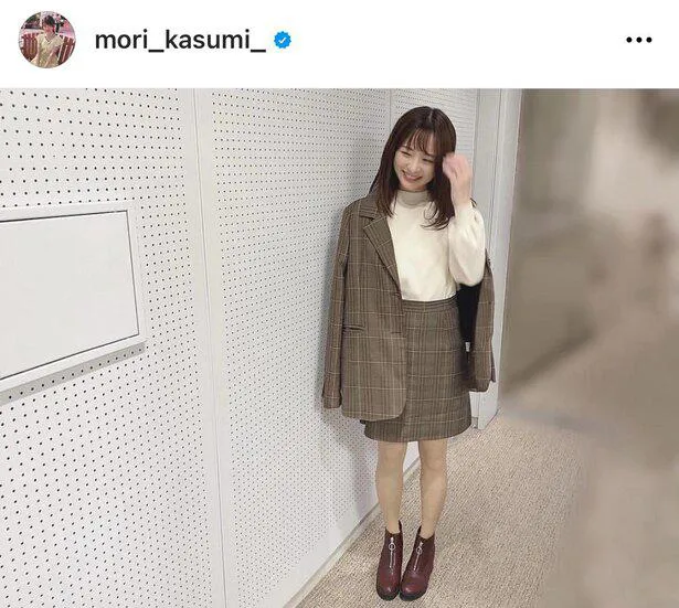 ※森香澄アナオフィシャルInstagram(mori_kasumi_)より