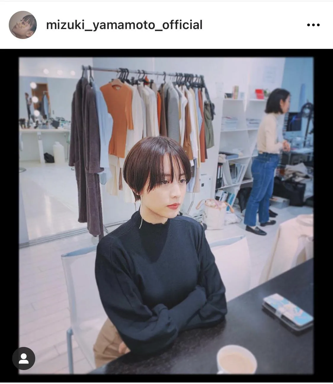 ※山本美月公式Instagram(mizuki_yamamoto_official)のスクリーンショット