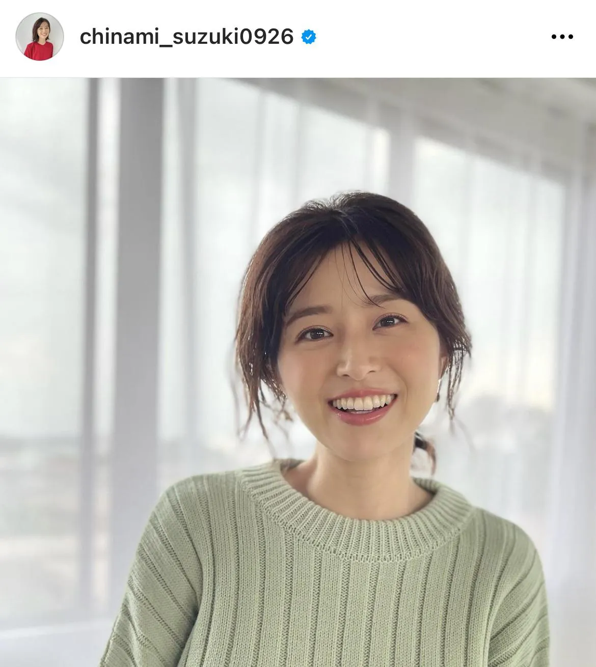 ※鈴木ちなみオフィシャルInstagram(chinami_suzuki0926)より