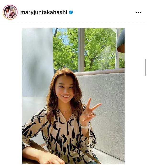 ※高橋メアリージュン公式Instagram(maryjuntakahashi)より