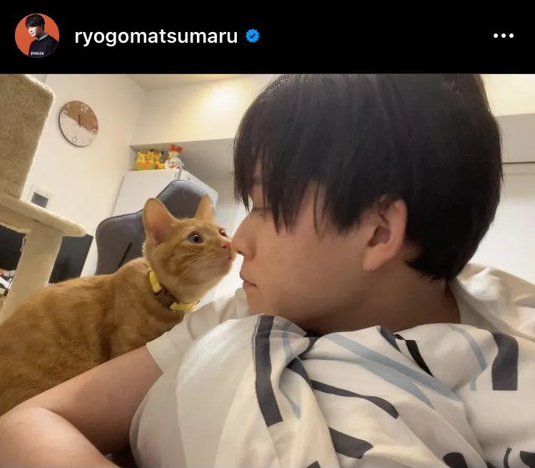 ※松丸亮吾公式Instagram(ryogomatsumaru)のスクリーンショット