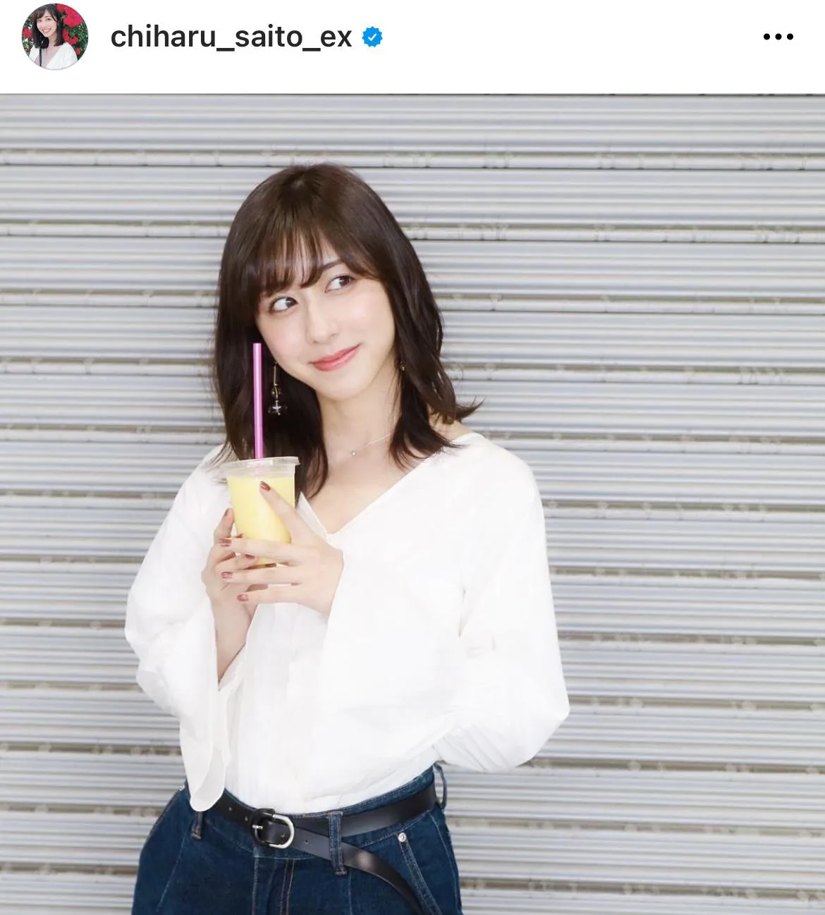 ※斎藤ちはるアナ公式Instagram(chiharu_saito_ex)より