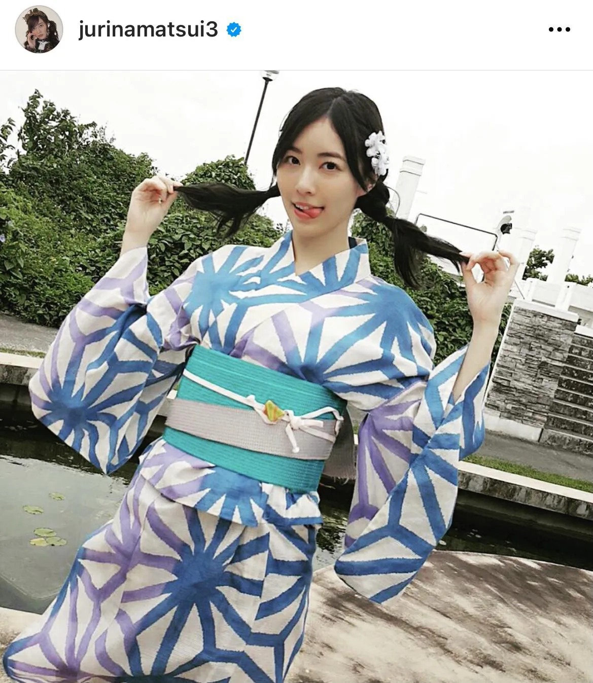 ※松井珠理奈オフィシャルInstagram(jurinamatsui3)より