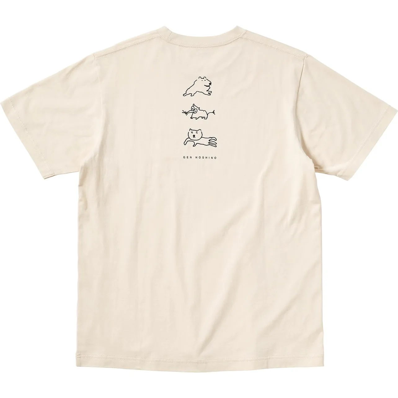 星野源×UT　MEN Tシャツ(7柄)：各1500円