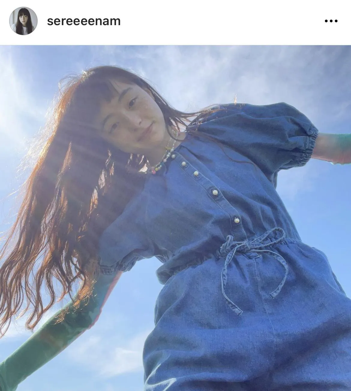 ※モトーラ世理奈オフィシャルInstagram(sereeeenam)より