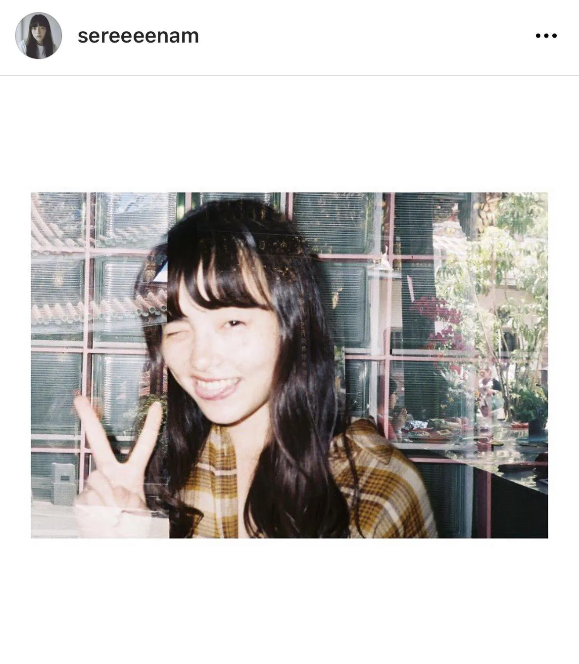 ※モトーラ世理奈オフィシャルInstagram(sereeeenam)より