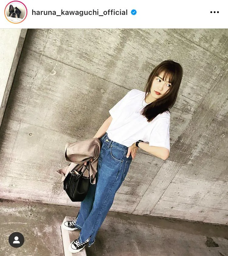 ※川口春奈オフィシャルInstagram(haruna_kawaguhi_official)より