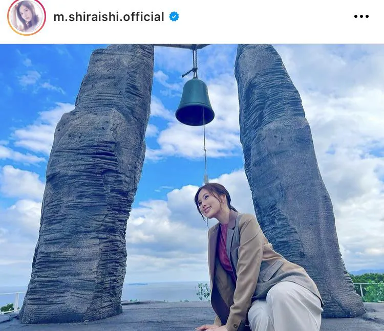 ※白石麻衣オフィシャルInstagram(m.shiraishi.official)のスクリーンショット