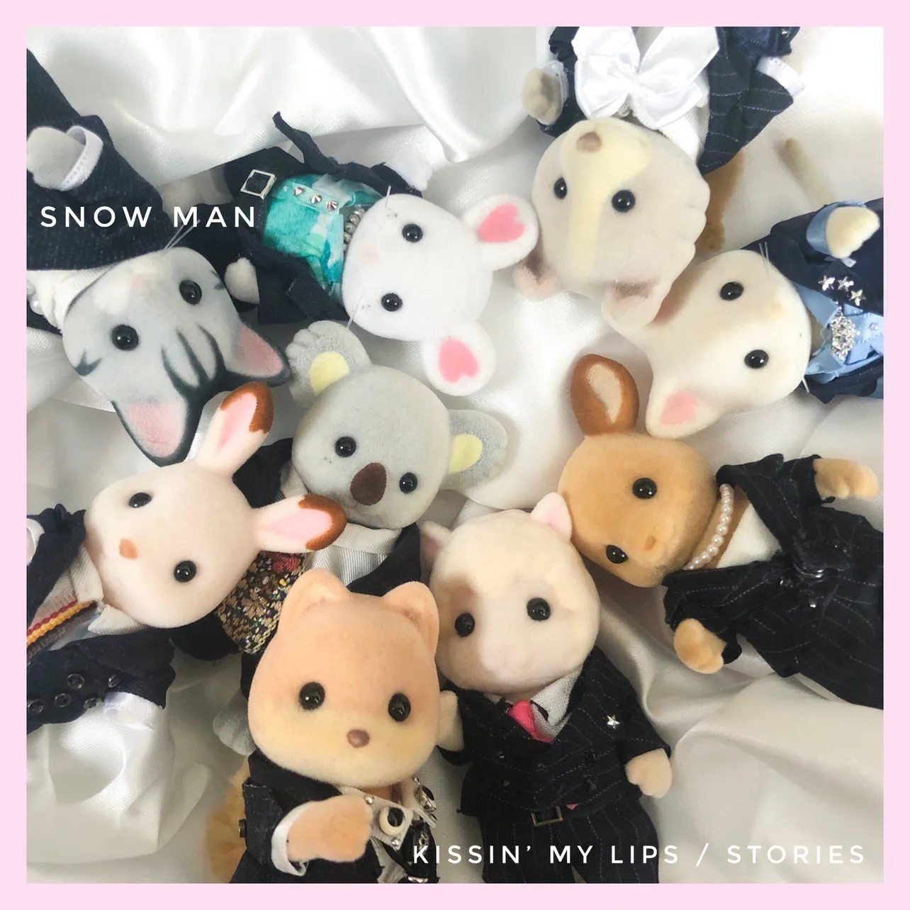 Snow Man 2ndシングル「KISSIN'MY LIPS/Stories」初回盤Aジャケットを再現