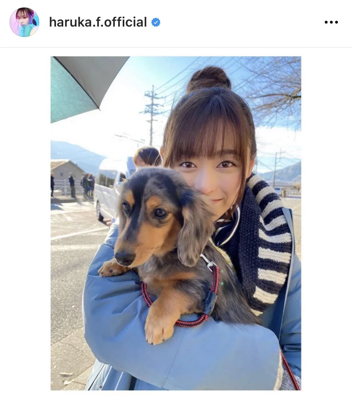 ※福原遥オフィシャルInstagram(haruka.f.official)より