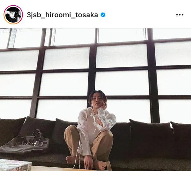 ※画像は登坂広臣オフィシャルInstagram(3jsb_hiroomi_tosaka)のスクリーンショット