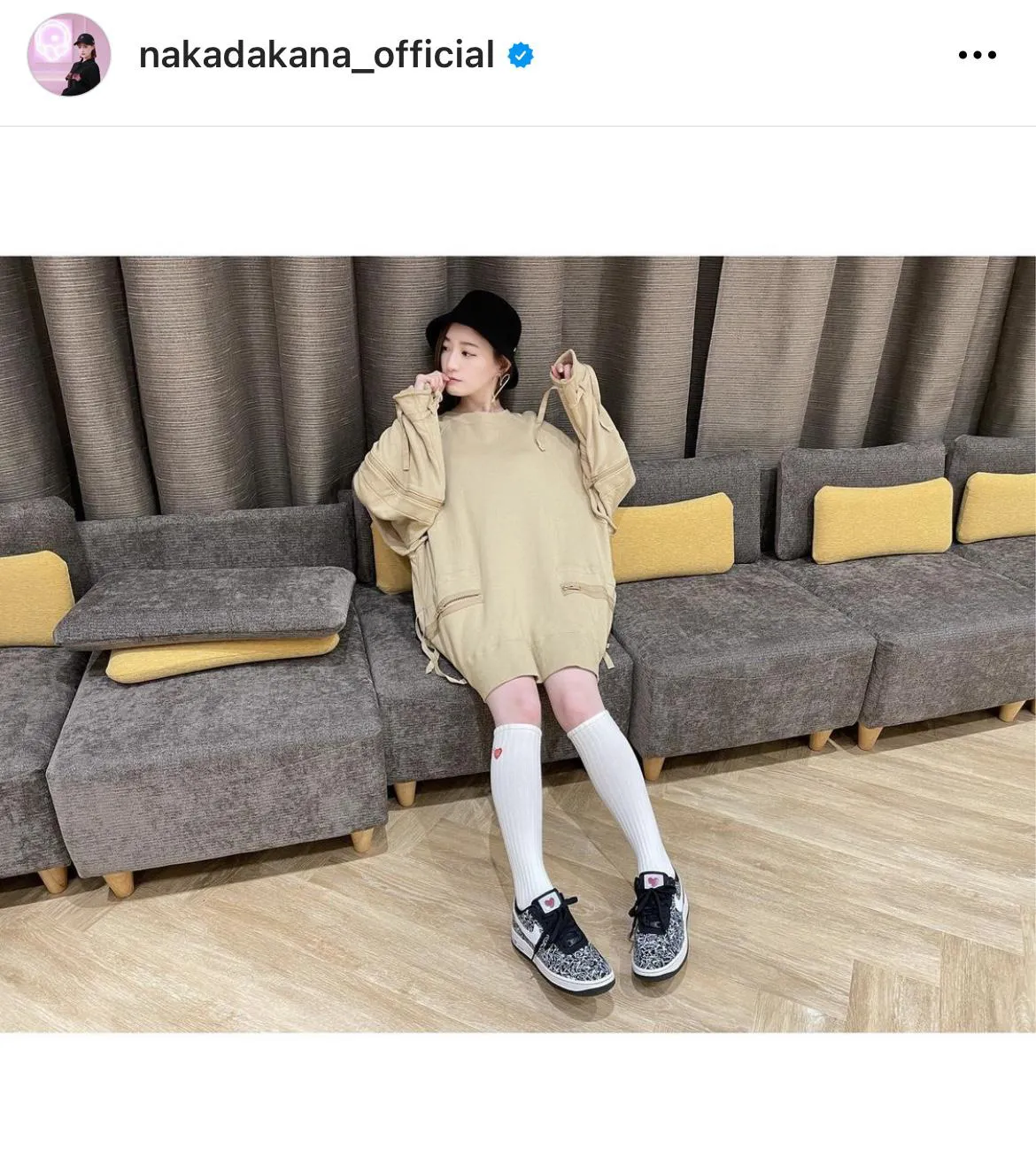 ※中田花奈オフィシャルInstagram(nakadakana_official)より