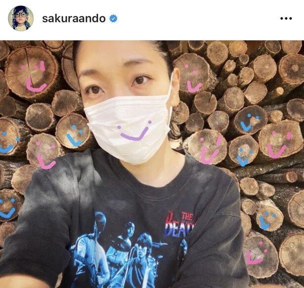 ※安藤サクラ公式Instagram(sakuraando)のスクリーンショット