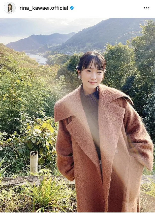 ※川栄李奈公式Instagram(rina_kawaei.official)より