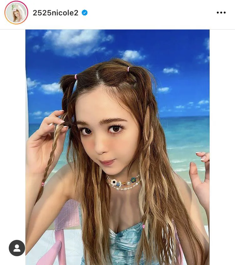 ※藤田ニコル公式Instagram(2525nicole2)のスクリーンショット