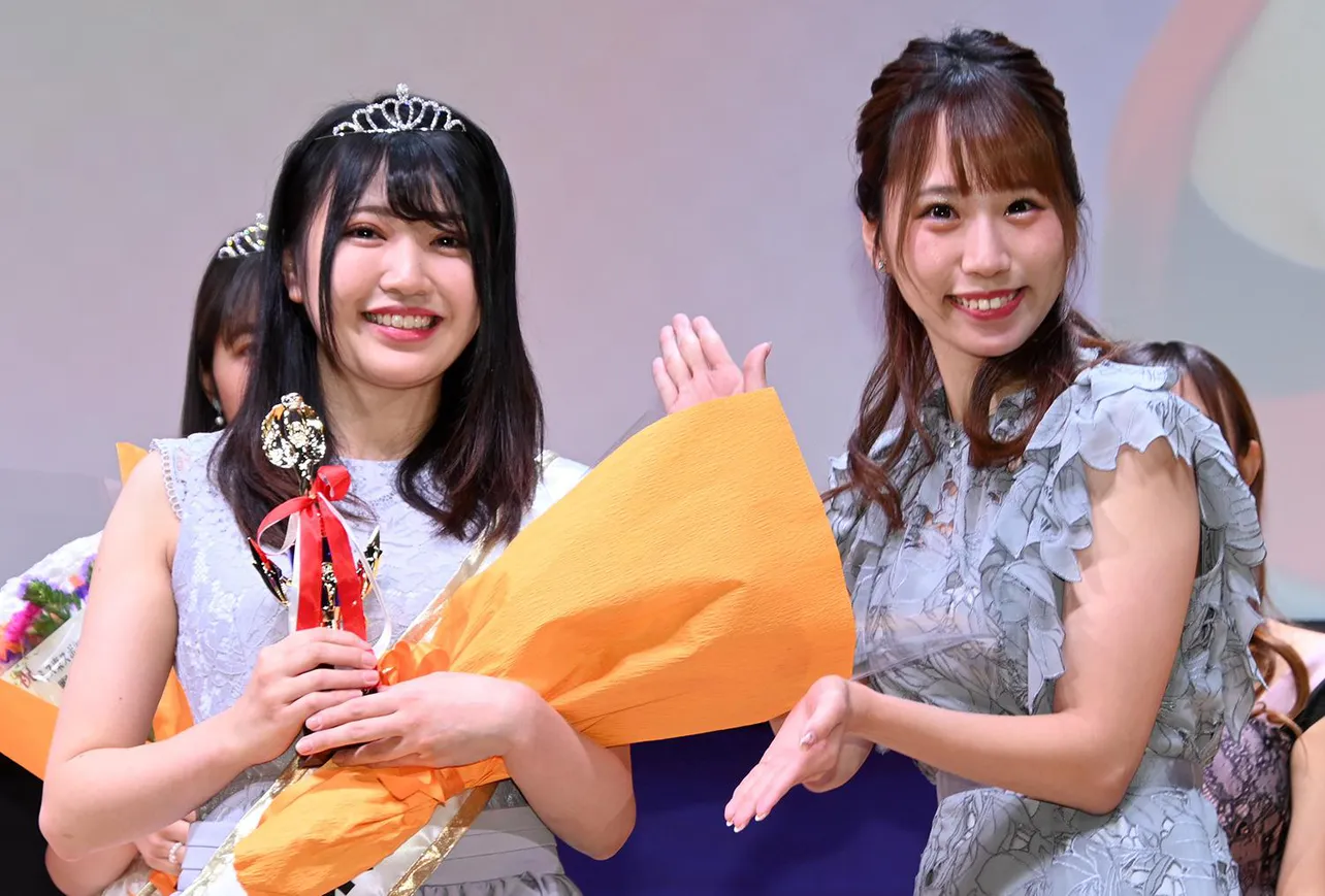 「ミス東スポ2022」準グランプリ・咲菜月と前年準グランプリの星奈美紗希