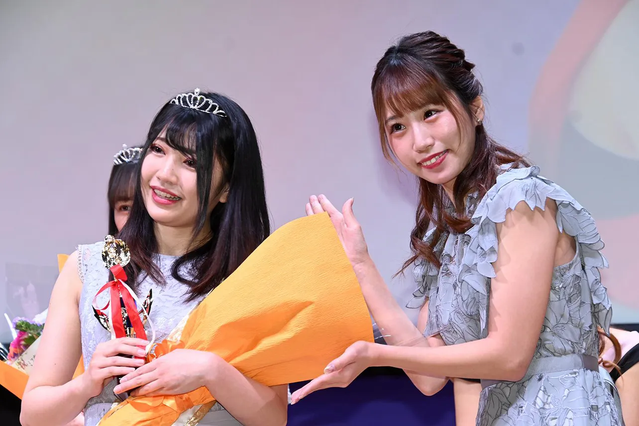 「ミス東スポ2022」準グランプリ・咲菜月と前年準グランプリの星奈美紗希