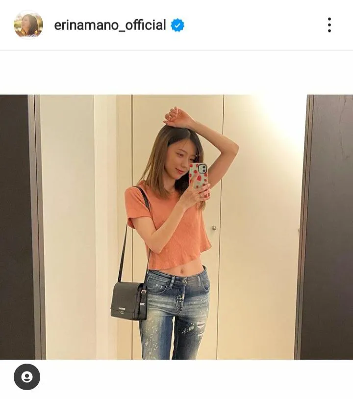 ※真野恵里菜オフィシャルInstagram(erinamano_official)より