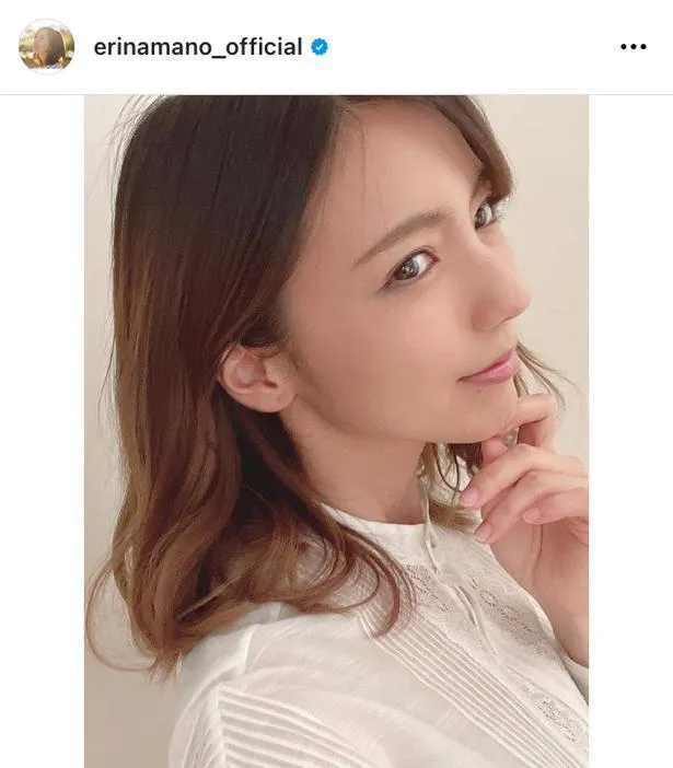 ※真野恵里菜オフィシャルInstagram(erinamano_official)より