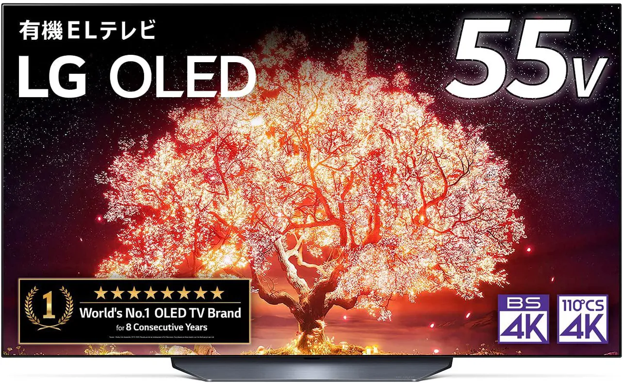 LG 55型 4Kチューナー内蔵 有機EL テレビ OLED55B1PJA 商品画像