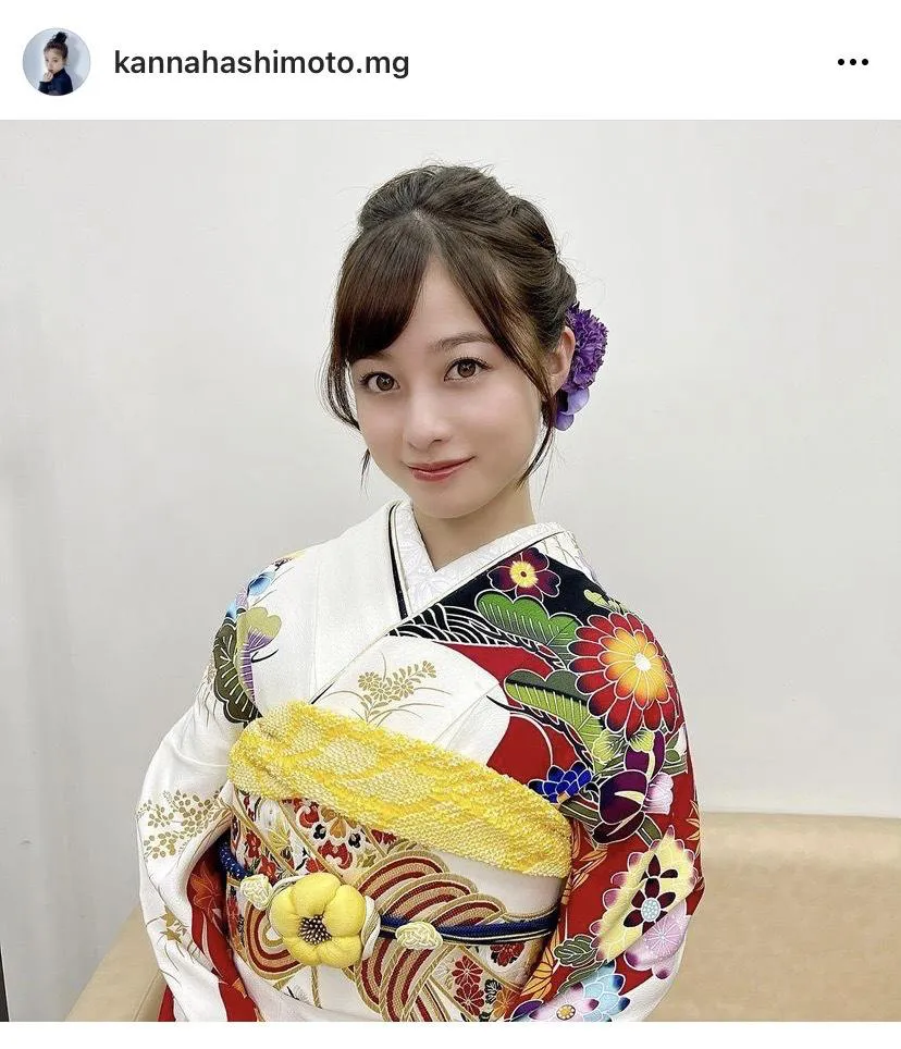 橋本環奈、艶やかな“あけおめ”振袖ショットに「今年も可愛い」「人類