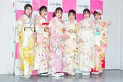 第4期「振袖TEENS」に就任した坂本瑞帆、高梨優佳、わたげ、石川翔鈴、石川涼楓、夢咲ももな(写真左から)　