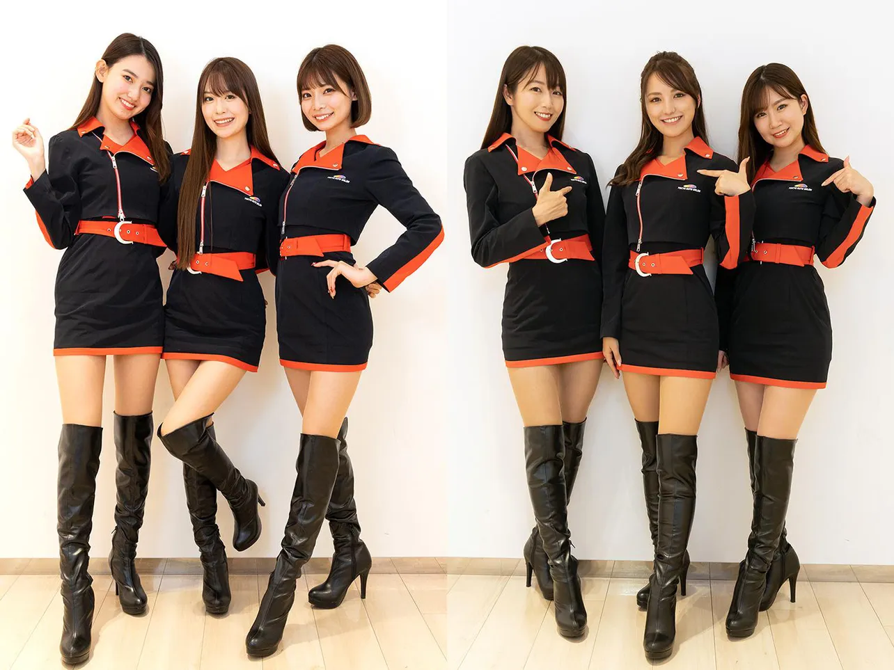 公式イメージガール「A-class」の黒木麗奈、松田蘭、米倉みゆ、沙倉しずか、北川美麗、日南まみ(写真左から)　