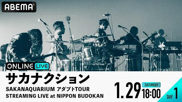 【写真を見る】「“アダプト”プロジェクト」の一環となっている「サカナクション SAKANAQUARIUM アダプト TOUR STREAMING LIVE at NIPPON BUDOKAN」