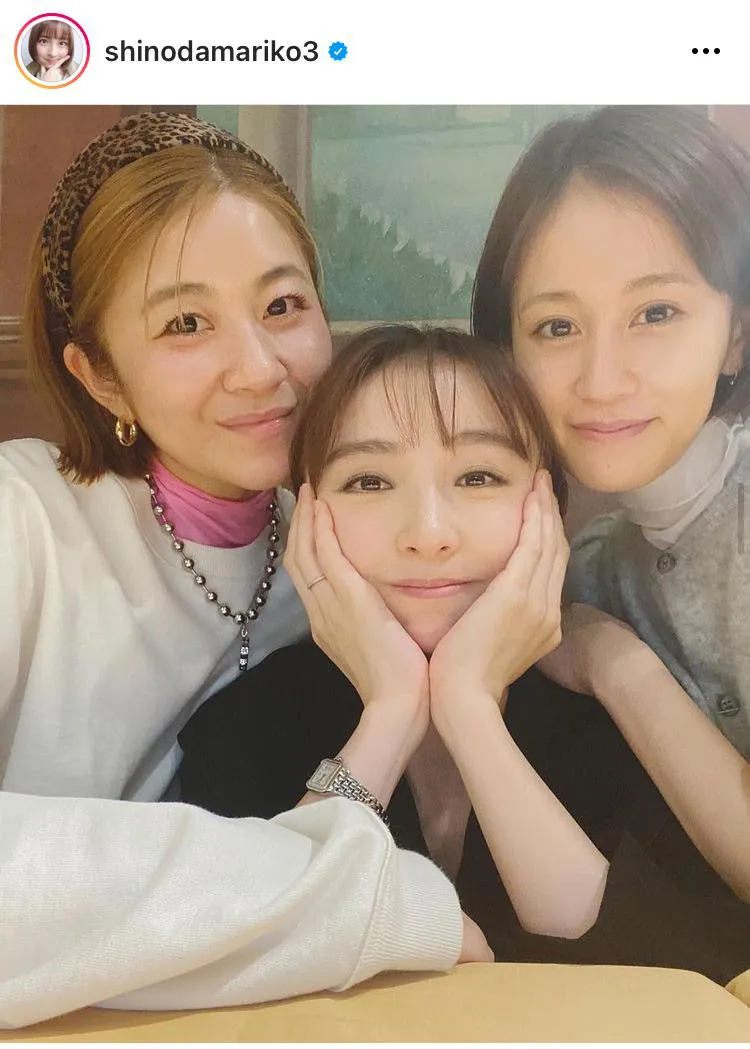 篠田麻里子「話が尽きない…」前田敦子＆YOPPYと仲良し3SHOT