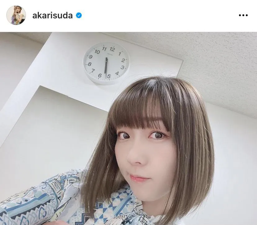 【写真を見る】須田亜香里、エクステをつける前のボブSHOT