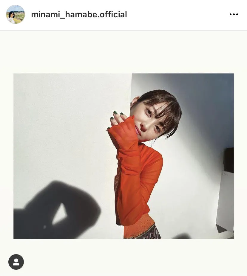 ※画像は浜辺美波公式Instagram(minami_hamabe.official)のスクリーンショット