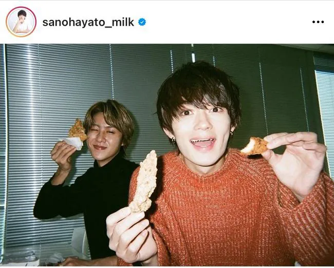 ※画像は佐野勇斗公式Instagram(sanohayato_milk)より