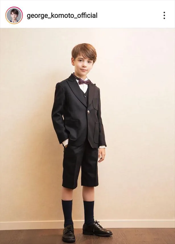 スタイルも良き！三つ揃いスーツで決めた9歳のイケメン・幸本澄樹くん