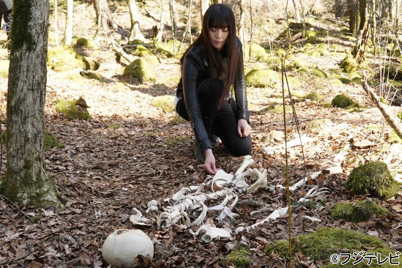 【写真を見る】櫻子(観月)が山奥で白骨死体を見つけて大興奮！