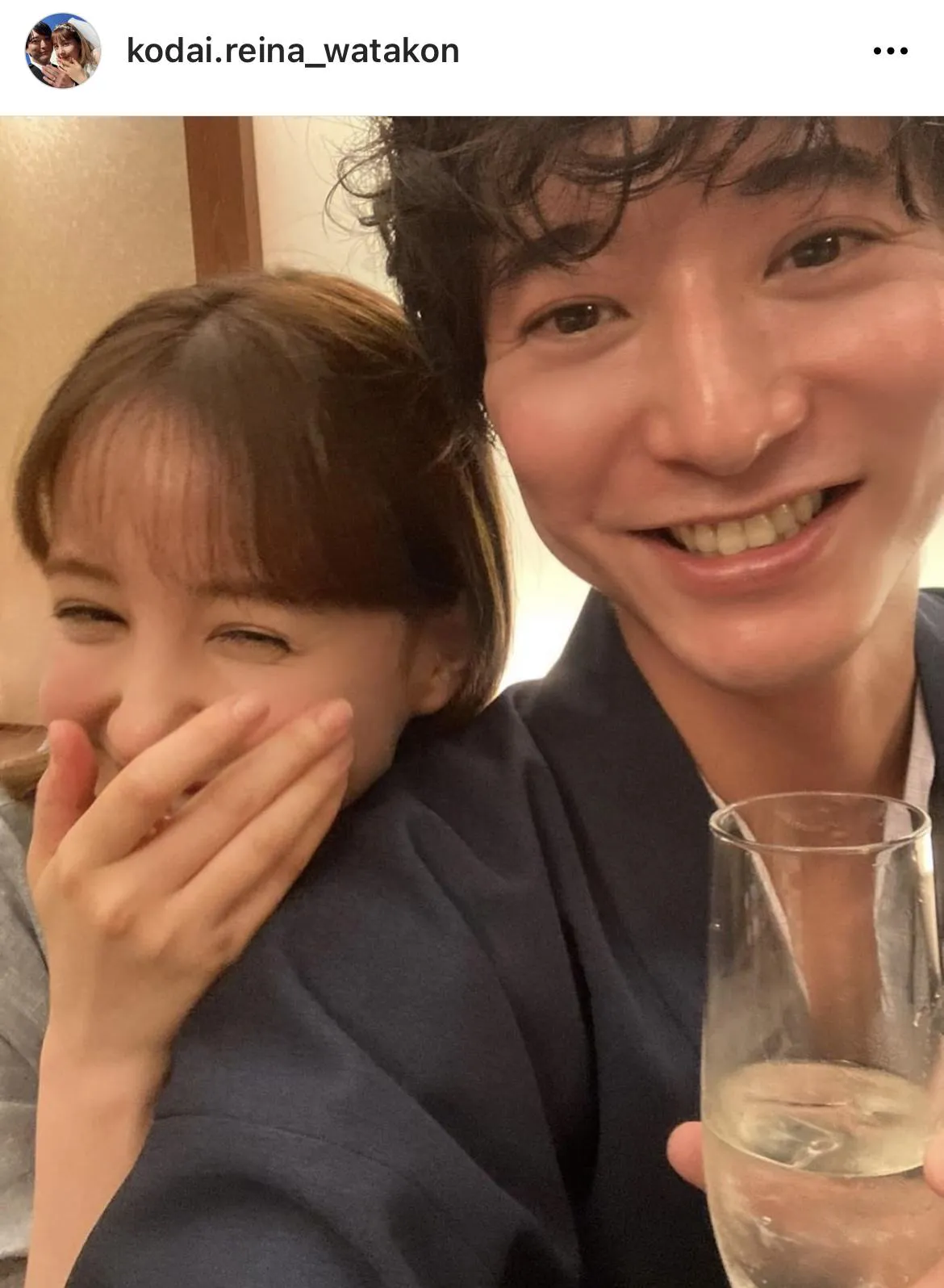 ※浅香航大とトリンドル玲奈【私たち結婚しました】公式Instagram(kodai.reina_watakon)より